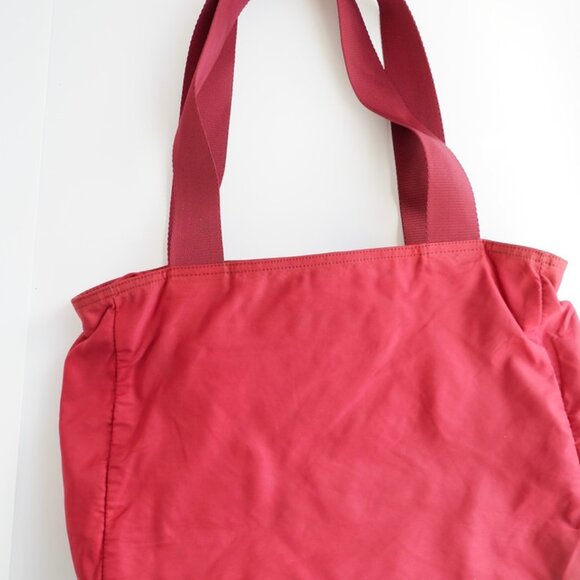 Authentic Preowned Prada Red Nylon Tote Bag - Picture 5 of 14